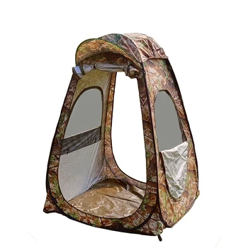 150*150*180cm Udendørs Pop-up Fiskeri Telt Camouflage Vandtæt Markise Løsøre Toilet med Bruser Regn Læ For Camping