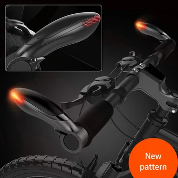 1pair Vandtæt Cykel Greb med Dreje-Signal MTB Cykel Advarsel Lys Styret End Aluminium Alloy Horn Styret Lys