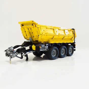 2020high-tech byggesten trailer MOC-8830 er egnet til 42054 traktor dump trailer vognsamlingen toy boy fødselsdag gave