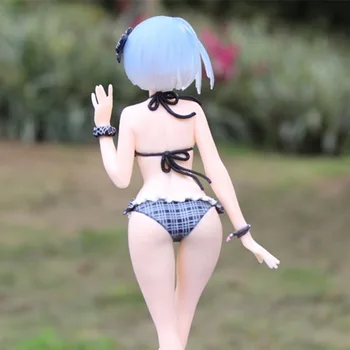 22cm Re:Livet i en anden verden fra nul Rem Figur Badetøj Version Japan Animation sexet pige PVC-Action Figur Model legetøj