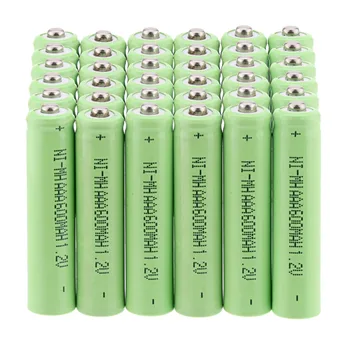 4/8/12/16/20 STK AAA Genopladelige batterier 1,2 V 600mAh NIMH-Batterier Grøn