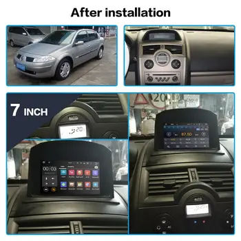 Android10.0 64GB Bil radio-afspiller, GPS-Navigation for Renault Megane 2 Fluence 2002-2009 Multimedie-Afspiller Radio stereo styreenhed