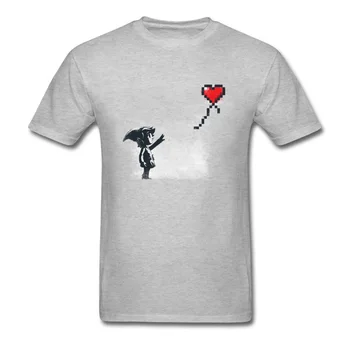 Banksy T-shirt Mænd Legend Of Zelda Spil Tshirt Bomuld Gamer Tees Linksy O-Hals Sjov T-Shirt med Korte Ærmer Tøj Engros