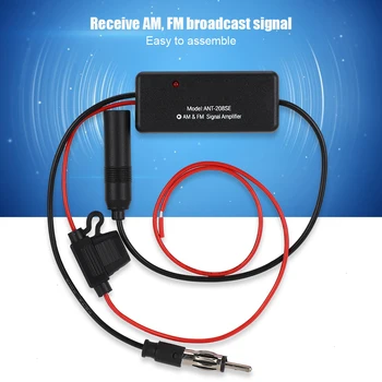 Bilen ER FM Radio Antenne Signal Forstærker, Magnetisk Ring Og Stærk Anti-Indblanding For Støj Fjernelse Radio Signal AMP