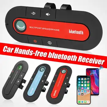 Bluetooth Håndfri bilsæt solskærm Klip Audio Adapter den Trådløse Modtager Multipoint Højtalertelefon Auto Stereo Mp3-Afspiller