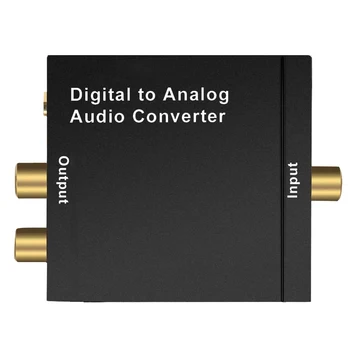 Digital til Analog Audio Converter DAC Digital SPDIF Optisk Analog L/R RCA-Converter med Optisk Toslink til 3,5 mm Jack Adapter TV