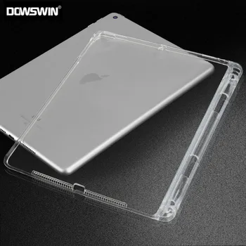 DOWSWIN etui til ipad MINI 1 2 3 4 5 Gennemsigtigt bagcover Til ipad MINI-Blødt tpu Silikone mini-5 tilfælde med blyant indehaveren