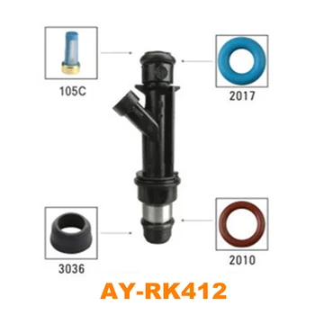 Engros 40sæt brændstof injector repair kit for 40pcs indsprøjtning dyser til Chevrolet Aveo 1,6 L 2004-2008 (AY-RK412)