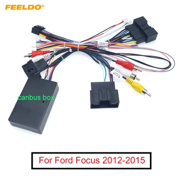 FEELDO Bil Audio 16PIN Android-Power Kabel-Adapter Med Canbus Boksen For Ford Focus Ranger Audio Power Ledningsnet