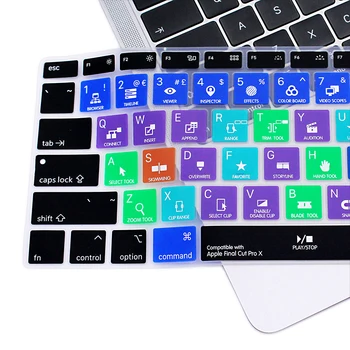 Final Cut Pro X Genveje Silikone Keyboard Dække Huden til Nyeste MacBook Air 13
