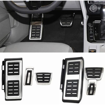 Foot Rest Gas Brake Pedal Covers for Golf 7 MK7- A3 8V At 2012-2018(Automatic Transmission)