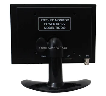 Gratis fragt 7 inch industri-LCD-skærm HDMI VGA hd AV BNC input computerskærm