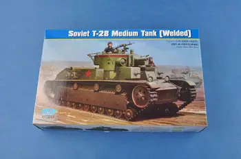 Hobbyboss 83852 Skala 1/35 Sovjetiske T-28 Medium Kampvogn (Forseglet) Model Kit
