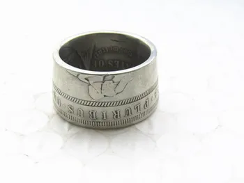 Hobo 1881 Sølv Morgan Dollar Mønt Ring I Sølv Forgyldt Håndlavet I Størrelserne 8-16