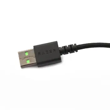 Holdbar Nylon Flettet USB-Mus Kabel-Linje til Razer Mamba Trådløs Mus