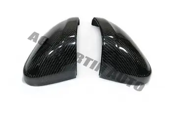 Hot sælger UV-poleret ægte carbon fiber udskiftning spejl dækker med clips side bakspejl caps for Audi A4 A5 B9 Sline