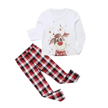 Jul Familie Pyjamas Sæt Hjem, Tøj, Børn, Forældre, Forældre-barn-Wear Tøj
