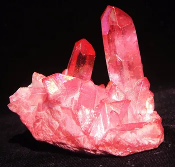 Lys lilla Aura Crystal Titanium Bismuth Silicium Cluster Regnbuer mineral