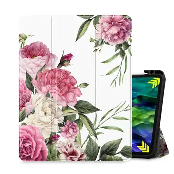 Malet Print Case Cover for iPad Luft 3 2019 med Blyant Indehaveren + Blød Bcak Dækning Smart Case til iPad Pro 10.5