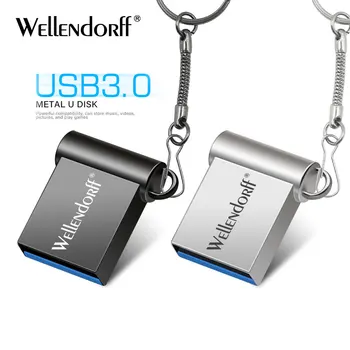 Mini pen-drev metal USB flash drive 4gb, 8gb, 16GB, 32GB, 64GB 128GB pen-drev USB3.0 lille memory stick U Disk usb-cle