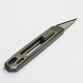 NAITHAWK TIL Titanium Legering Bærbare Nøglering Udpakning Nytte Push-pull Kniv Mini Fræser Knive EDC Værktøj