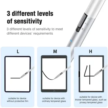 Nillkin Stylus Pen til touch-skærm Til iPad, tablet , Justerbar Følsomhed Aktiv kapacitiv Pen android iOS Carbon Fiber Tip