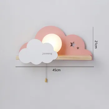 Nordisk Macaron LED Glas Væg Lamper Ved siden af Soveværelset lamper Moderne Børn Værelses Cloud væglampe Trapper væglampe Sconces