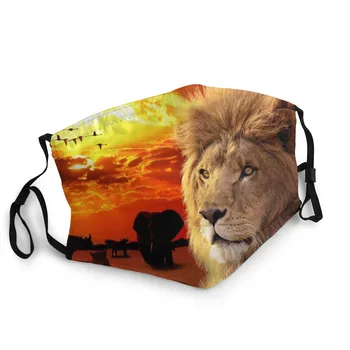 Ny 3d-Printer Dyr, Løve Står Tilpasse Munden Maske Børn støvtæt Pm 2.5 Montør Munden Maske Lion King mænd og Kvinder, ansigtsmaske