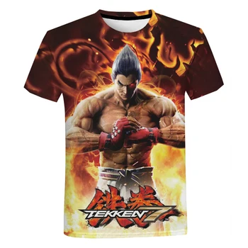 Ny Japansk Spil Tekken 7 3D Printede T-shirts til Mænd/Drenge, Cool, Sjov Sommer Streewear Løs t-shirts 2XS-5XL