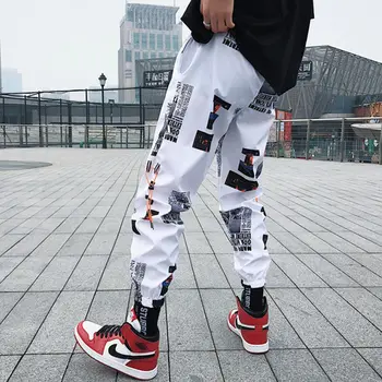 Nye Fashion College Studerende Blyant Bukser Hip Hop Streetwear Drenge Harajuku Harem Sweatpants Japan BF Stil Herre Fede Bukser