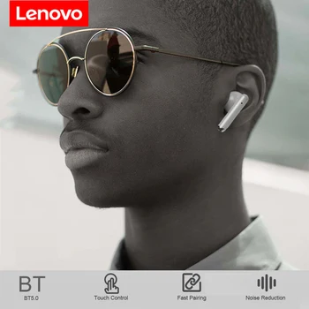 Nye Lenovo LP1 TWS Trådløse Øretelefoner BT5.0 Trådløse Hovedtelefoner Dual Stereo støjreduktion Bas Sport Headset med Mic 300mAh