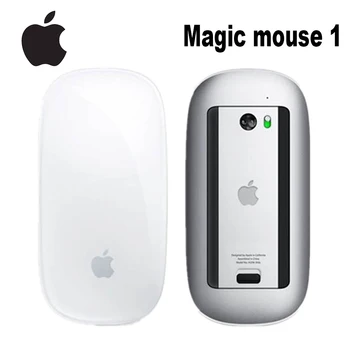 Original Apple Magic Mouse 1 Trådløs Bluetooth Mus til Mac Book Macbook Air, Mac Pro, Ergonomisk Design, Smarte Multi Touch Mus