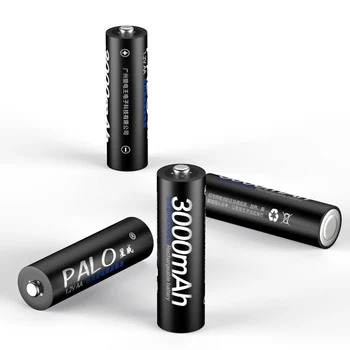 PALO oprindelige 6stk AA-batteri 2a Genopladelige Batterier 1,2 V AA-3000mAh Ni-MH for toy bil Anti-droppe Holdbar