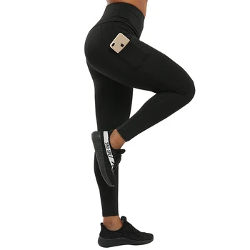 Push Up Trænings-Og Leggings Til Kvinder Af Høj Talje Træning Legging Med Lommer Patchwork Leggins-Bukser Kvinder Sports-Leggings