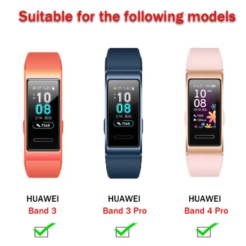 Silikone bånd Til Huawei Band 3 pro Udskiftning armbånd Til Huawei Band 4 pro Smart Ur Armbånd Strop Tilbehør