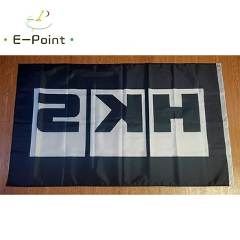 Sort HKS Flag 2*3 ft (60*90cm) 3 ft*5ft (90*150 cm) Størrelse Julepynt til Hjem Flag Banner Gaver