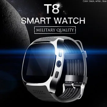 T8 Bluetooth Smart Ur Nemme Touch Med Kamera Ring til Support SIM-TF Kort Sport Smartwatch Til IOS Android Mænd Kvinder Ur Band