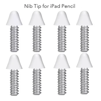 Tabel Pennen 8 Pack Følsomme Nib Ekstra iPad Blyant Tips til iPad Pro, iPad Mini, iPad Luft