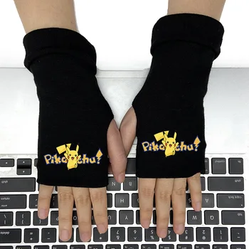 TAKARA TOMY Pokemon bomuld fem-finger touch skærm varme handsker vinter handsker mænd black fashion handsker lange handsker