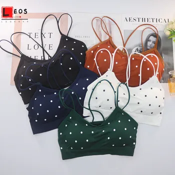 Teens Piger Dot Bra 2020 Ny Push Up Undertøj Vest Japansk Stil Brystholder for Kvinder Wire Gratis Problemfri Ryg-Bh ' er
