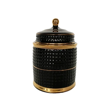 Tårn Form Dekorative Jar Vatpinde Indehaveren Keramiske opbevaringsboks med Låg Duftende Stearinlys Container Aromaterapi Stearinlys Flaske