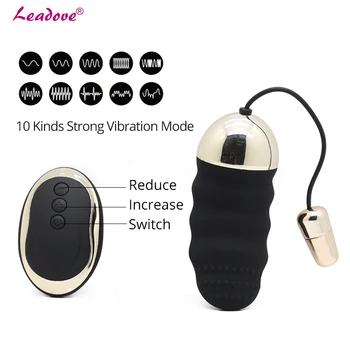 Vandtæt 10 Hastigheder Fjernbetjening Vibratorer G-spot Massage USB-Genopladelig Klitoris Stimulation Vibrator Sex Legetøj til Kvinder