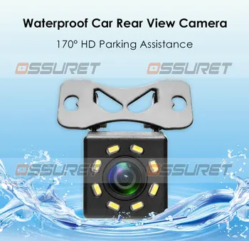 Vandtæt 170 HD Pakning Bistand Night Vision Auto Parkering Omvendt Kamera justerbare beslag Universal Bil førerspejlets Kamera