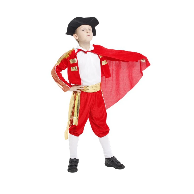 Barn Broom slutningen Børn Red Barnet Strålende spanske Matador Kostume Tyrefægter Cosplay til  Drenge Halloween, Karneval Fest Kostumer for / Ny \ www.45870326.dk