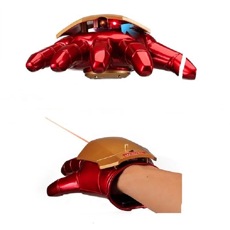 Avengers Iron Man-Hjelm, Handsker Cosplay 1:1 Lys Led Ironman Maske PVC-Action Figur Legetøj børn Gaver for / Legetøj & Hobbier \ www.45870326.dk