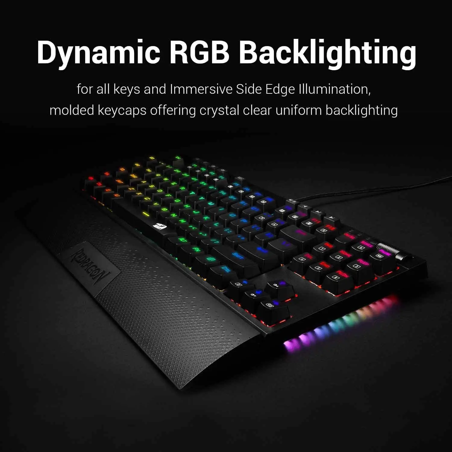 udlejeren træfning pakke Redragon K588 RGB LED-Baggrundsbelyst Programmerbare Mekanisk Gaming  Tastatur skifte kompakt Tenkeyless design med aftageligt håndledsstøtte for  / Mus & Tastaturer \ www.45870326.dk