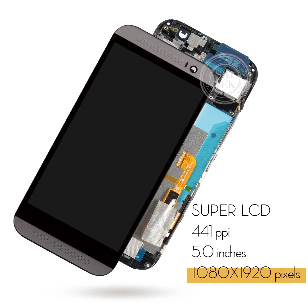 Elendighed kromatisk Stå på ski Srjtek For HTC One M8-Display LCD-Touch Digitizer Sensor Glas med Stellet  For HTC M8 Skærm Single/Dual SIM for / Mobiltelefon Dele \ www.45870326.dk